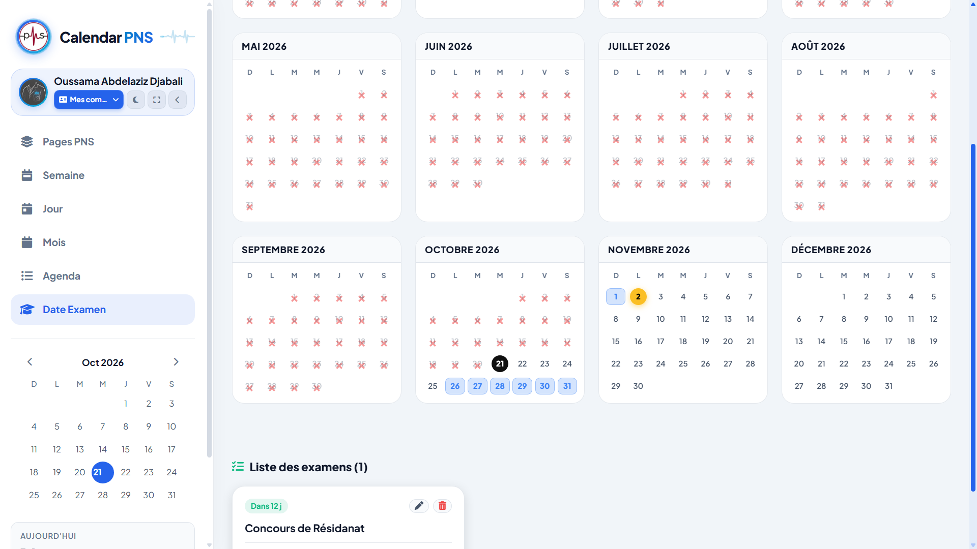 Calendar PNS 2
